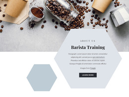 Barista Training - HTML5 Responsive Template