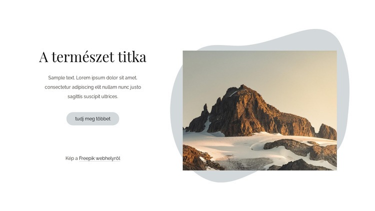 A természet titkai WordPress Téma