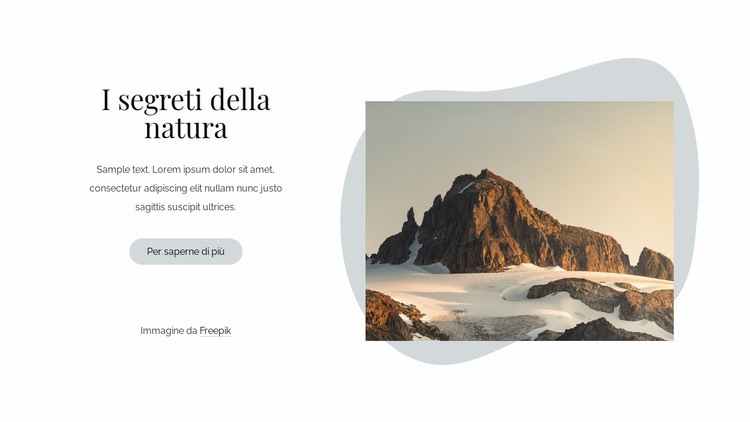 I segreti della natura Modello HTML5