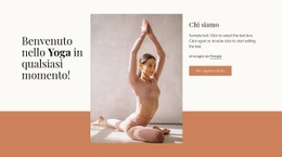 Corsi Di Yoga E Meditazione - Modello Di Una Pagina