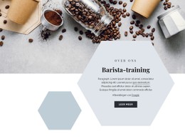 Gratis CSS-Indeling Voor Barista-Training