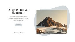 Het Beste Websiteontwerp Voor De Geheimen Van De Natuur