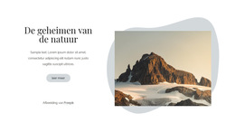 De Geheimen Van De Natuur - Sjabloon Voor Zakelijke Premiumwebsites