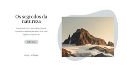 Os Segredos Da Natureza - Modelos De Design De Site