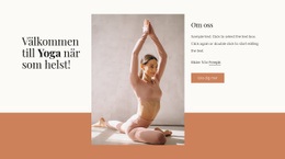 Yoga- Och Meditationskurser - Gratis Webbplatsmall