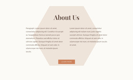Text With Hexagon - Templates Website Design