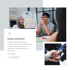 İletişim Yetenekleri HTML5 Ve CSS3 Şablonu