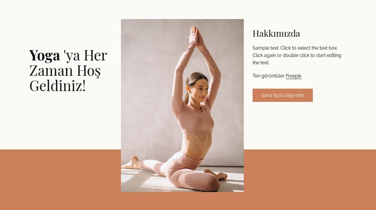 Yoga ve meditasyon dersleri HTML5 Şablonu