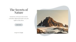 The Secrets Of Nature - Beautiful Web Page Design