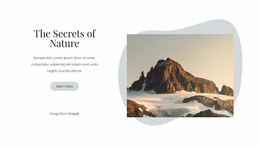 The Secrets Of Nature - Business Premium Website Template