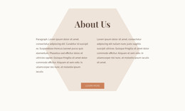 Text With Hexagon Portfolio Website