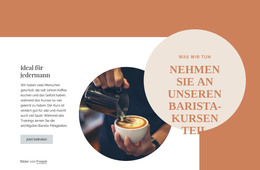 Barista Klassen - HTML-Websitevorlage