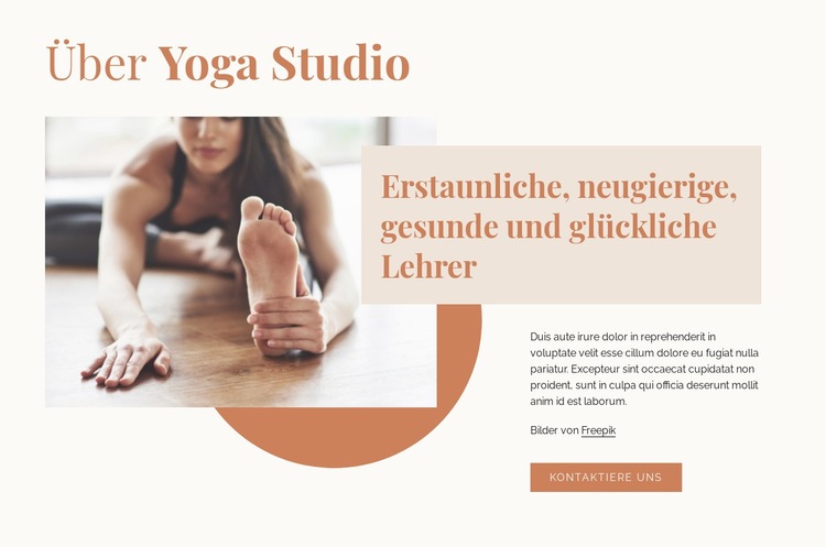 Erstaunliche Yogalehrer HTML5-Vorlage