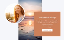 Presupuesto De Viaje - Create HTML Page Online