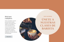 Clases De Barista - HTML Website Builder