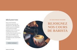 Cours De Barista – Modèle Personnalisable