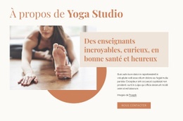 Modèle HTML5 Exclusif Pour Des Professeurs De Yoga Incroyables