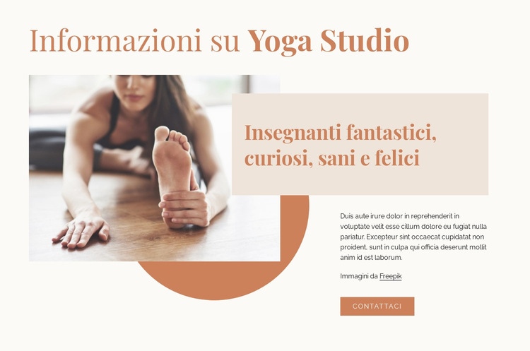 Incredibili insegnanti di yoga Progettazione di siti web