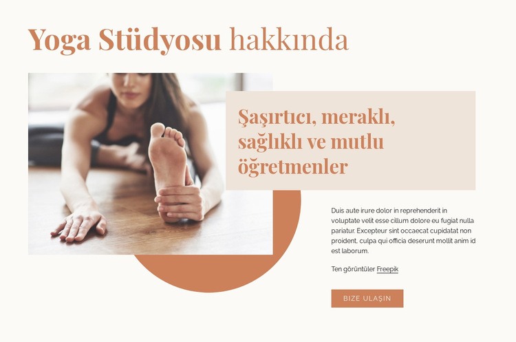 Harika yoga öğretmenleri Html Web Sitesi Oluşturucu