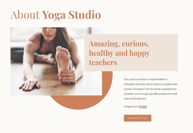 Amazing yoga teachers Web Page Design