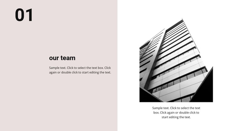 Our team and our office CSS Template