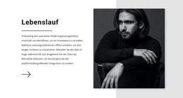 Sales Manager Lebenslauf - HTML-Seitenvorlage