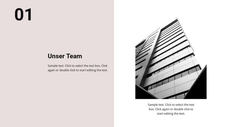 Unser Team und unser Büro WordPress-Theme