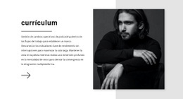 Diseño De Sitio Web Para Currículum Del Gerente De Ventas