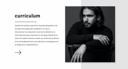 Currículum Del Gerente De Ventas - Maqueta De Sitio Web Profesional