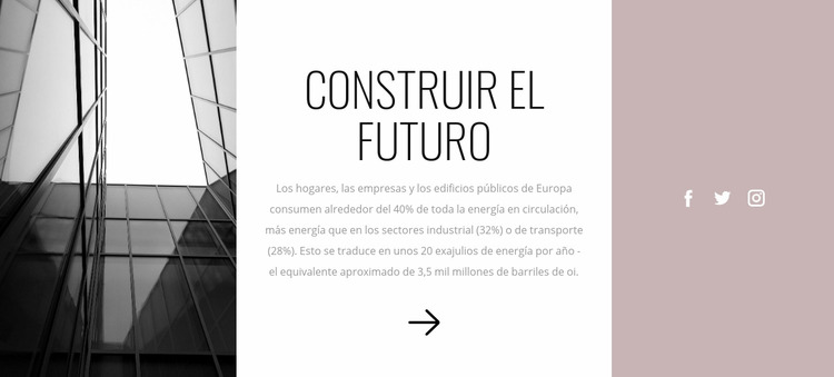 Construye el futuro con nosotros Plantilla Joomla