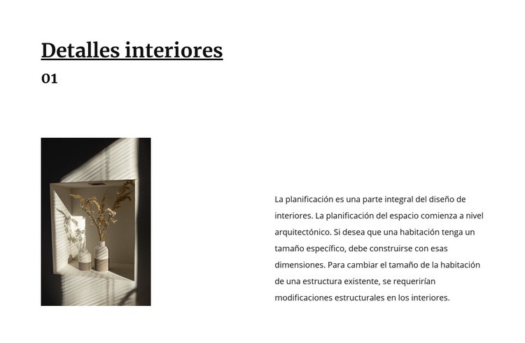 Detalles del interior perfecto Plantilla