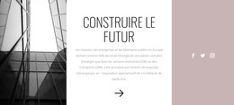 Construisez L'Avenir Avec Nous - Modèle De Maquette De Site Web