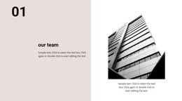 Our Team And Our Office - HTML Template