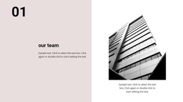 Our Team And Our Office - HTML5 Blank Template