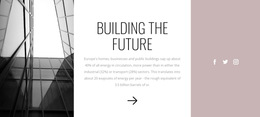Build The Future With Us - HTML5 Landing Page