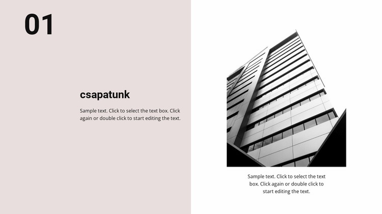 Csapatunk és irodánk WordPress Téma