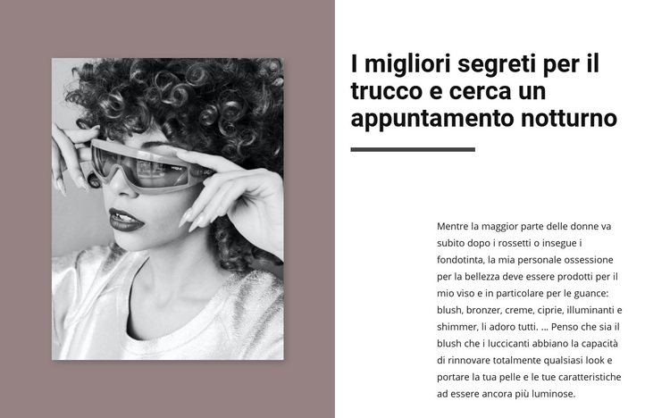 Accessori nella nuova collezione Tema WordPress