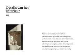 Details Van Het Perfecte Interieur Sjabloon HTML CSS Responsief