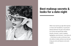 Accessories In The New Collection - One Page Template For Any Device