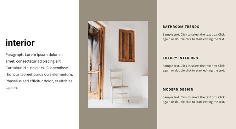 How to choose an interior One Page Template