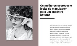 Acessórios Da Nova Coleção - Modelo HTML5 Simples