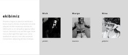 Gerçek Profesyonellerden Oluşan Bir Ekip - Tek Sayfalık Web Sitesi Şablonu