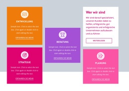 HTML5-Design Für Strategie Und Geschäftsplanung
