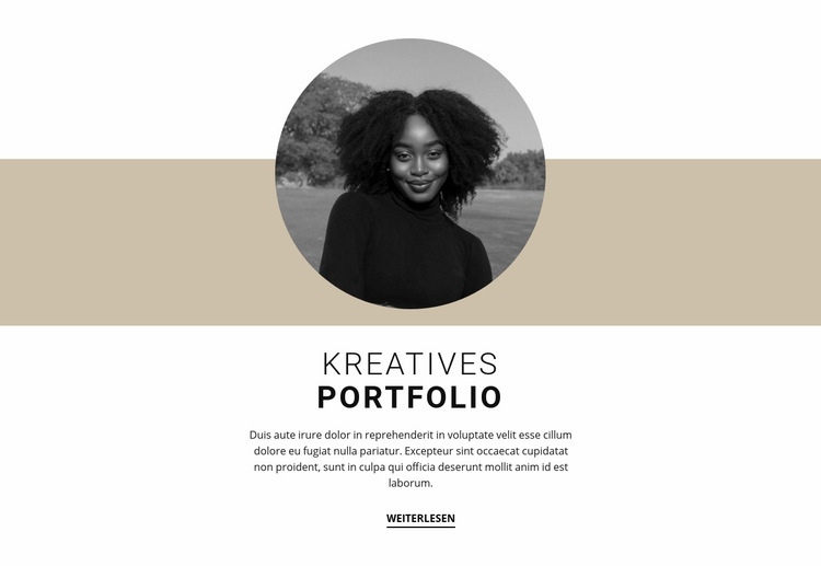 Kreatives Designer-Portfolio HTML5-Vorlage