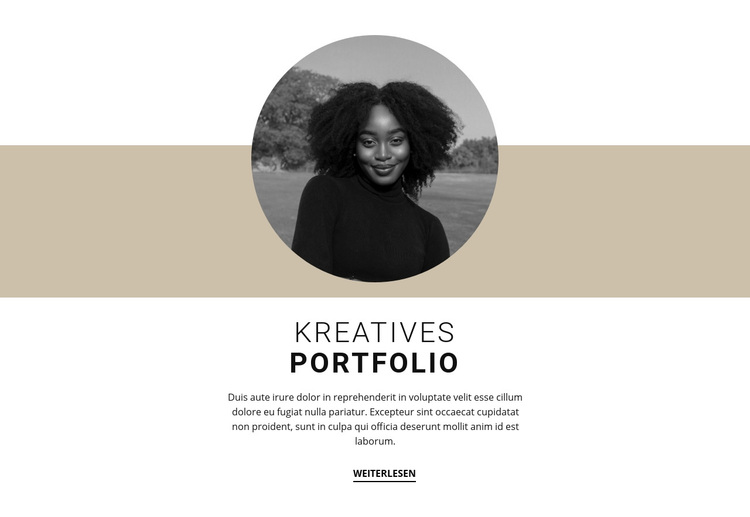 Kreatives Designer-Portfolio WordPress-Theme