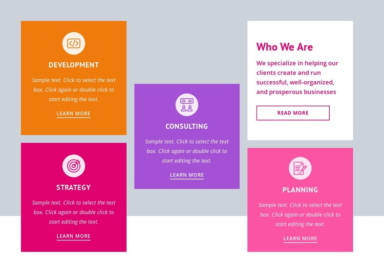 Strategy and business planning Elementor Template Alternative