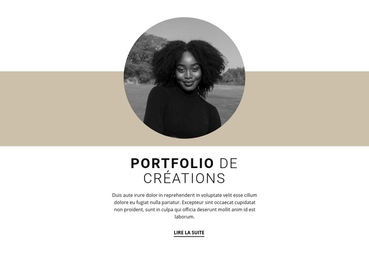 Portfolio de designers créatifs Créateur de site Web HTML