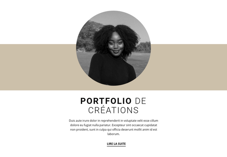Portfolio de designers créatifs Thème WordPress