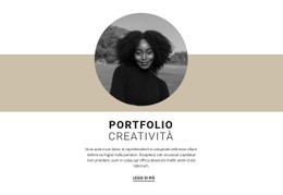 Portfolio Di Designer Creativi Un Modello Di Pagina