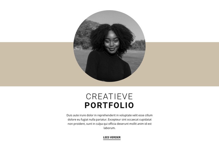 Creatief ontwerperportfolio Sjabloon